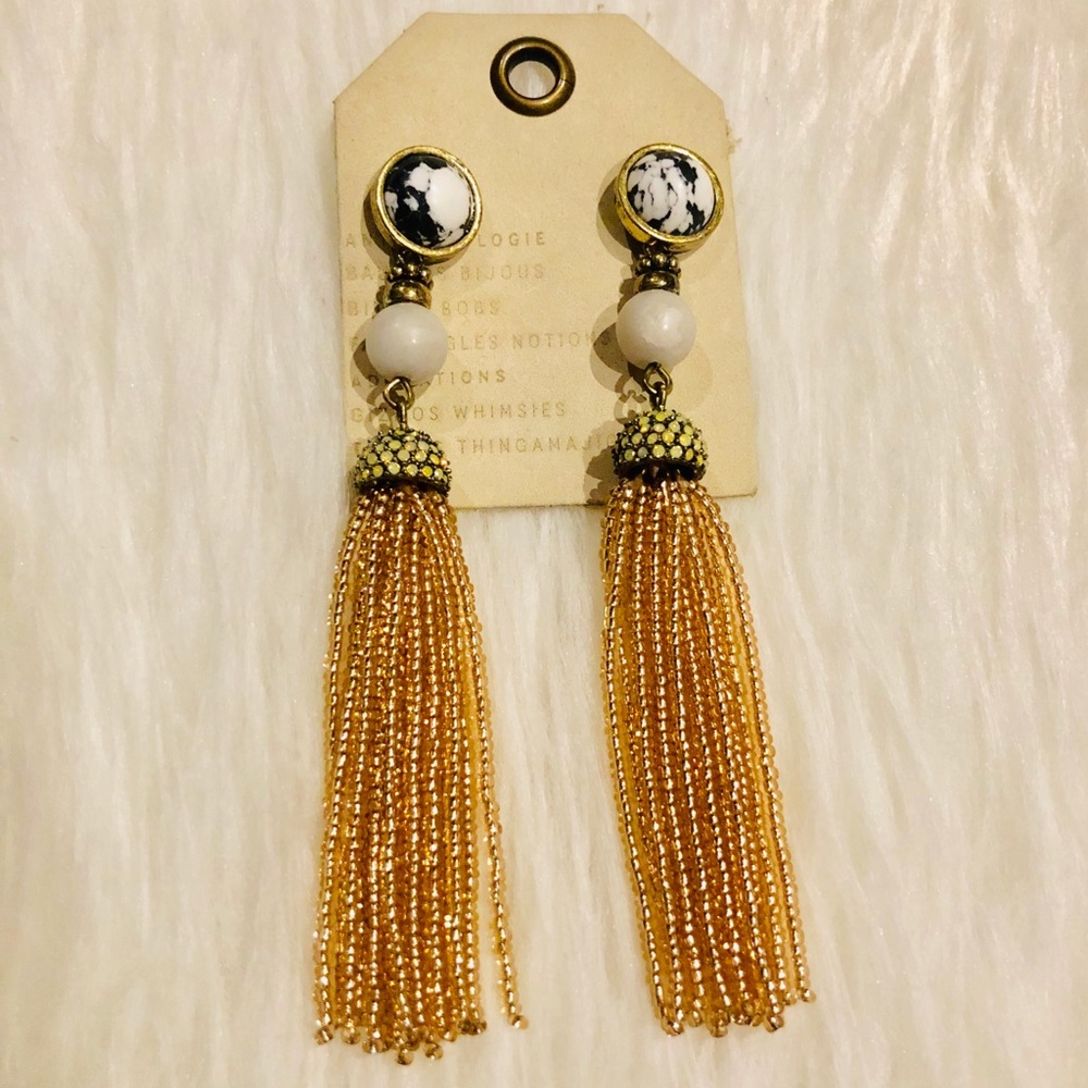 Anthropologie Embellished Pinata Drop Earrings